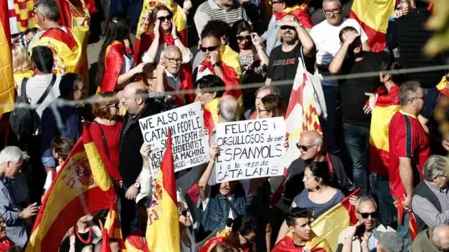 Galería: las mejores imágenes de la manifestación constitucionalista de Barcelona