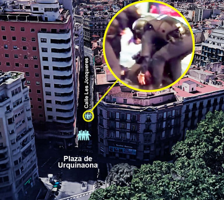 Investigan si los policías con heridas más graves recibieron pedradas desde un edificio