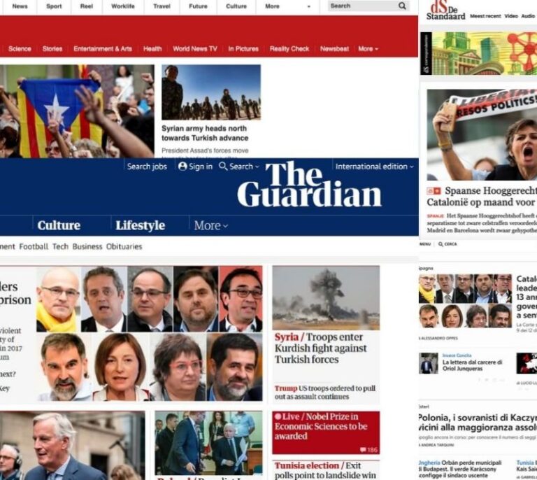 La prensa internacional destaca las "largas" condenas a los líderes del 'procès'