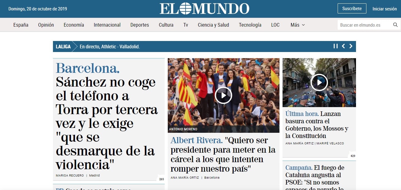 Portada de Elmundo.es