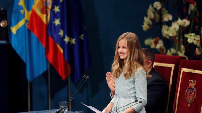 La princesa Leonor en su primer discurso público.