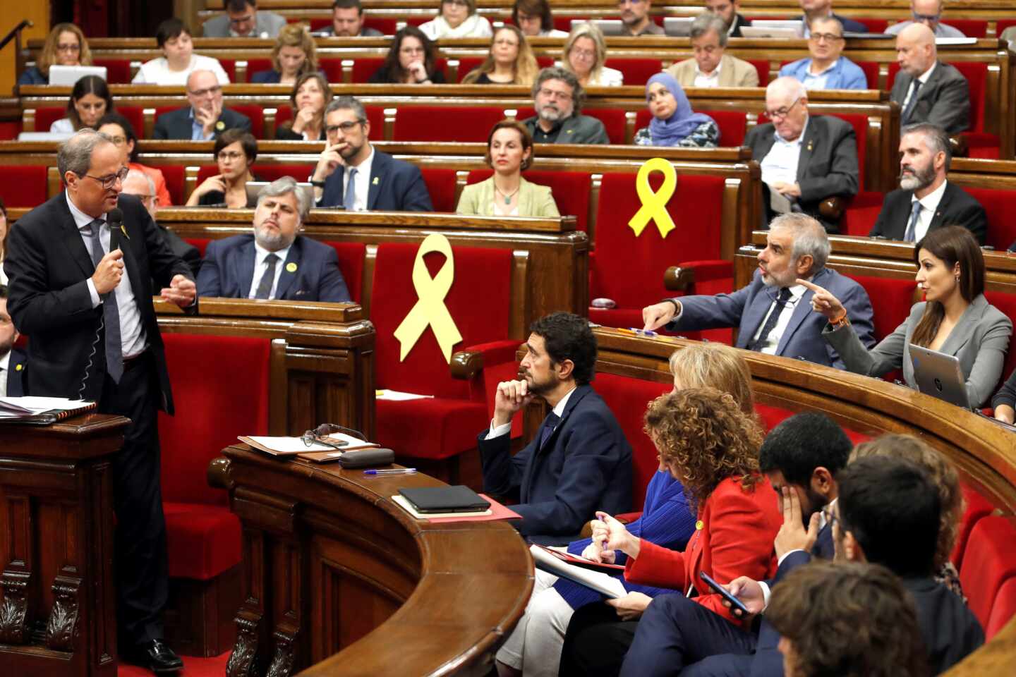 Torra se ofende porque Cs le llama okupa de la Generalitat tras aprobar leyes en defensa de la okupación