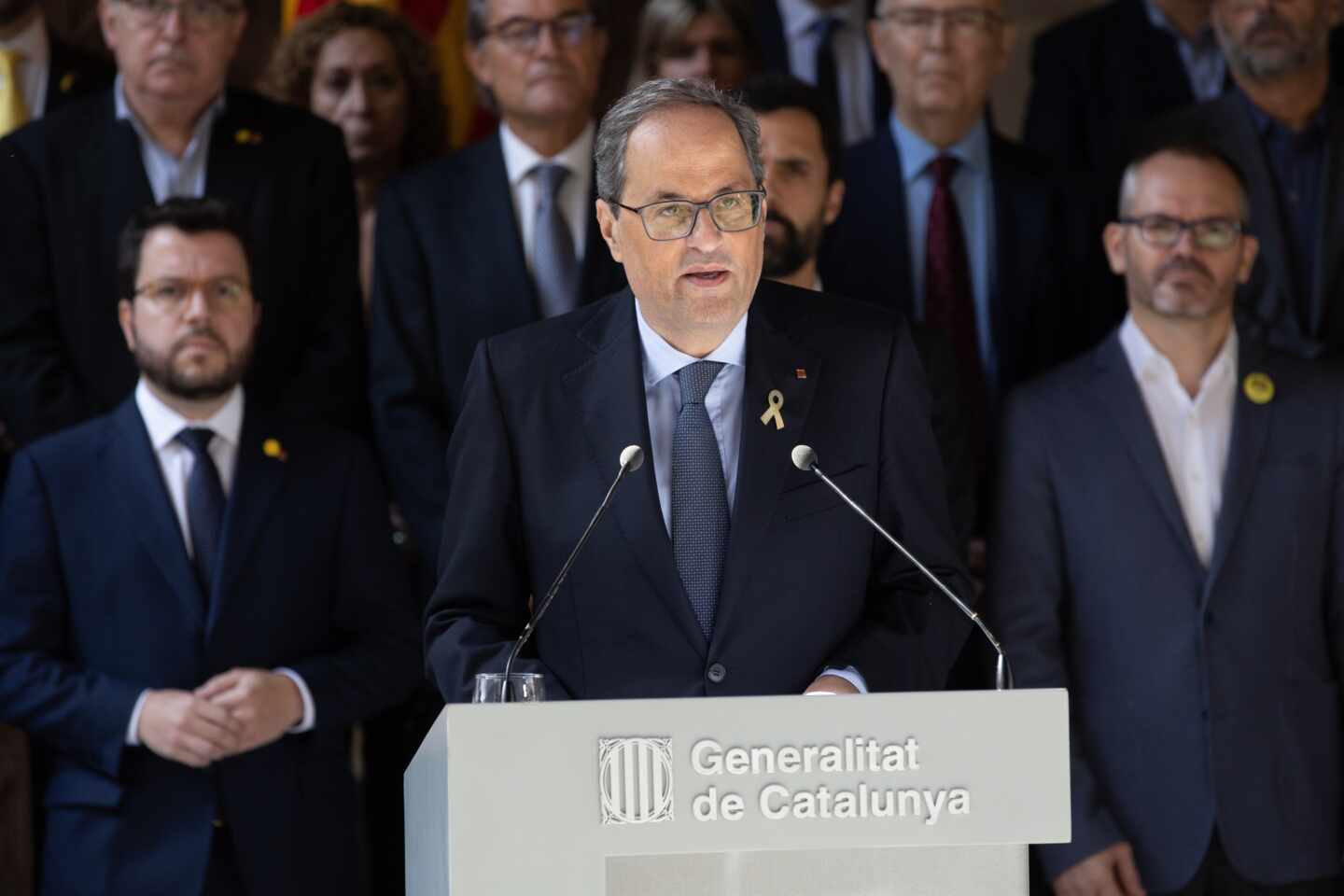 Quim Torra pide una reunión urgente con el Rey y Pedro Sánchez