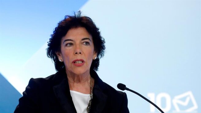 La ministra de Educación en funciones, Isabel Celaá