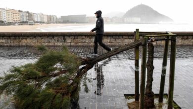 El lunes llega con fuertes rachas de viento y lluvias en gran parte del país