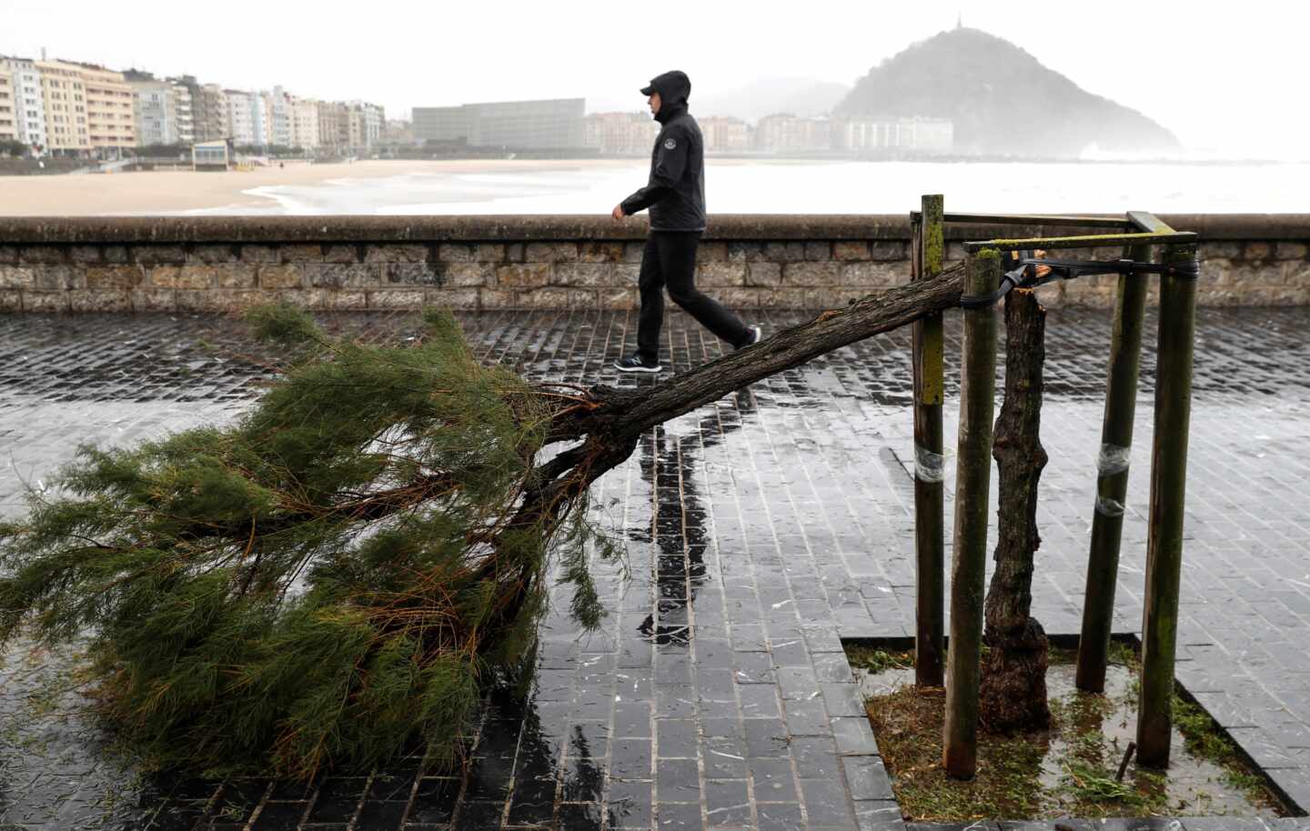 El lunes llega con fuertes rachas de viento y lluvias en gran parte del país