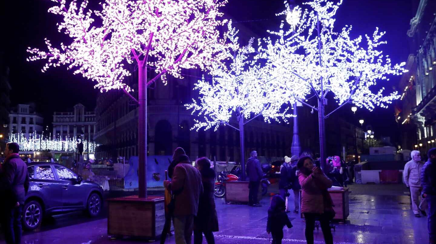 Luces navideñas en Madrid.