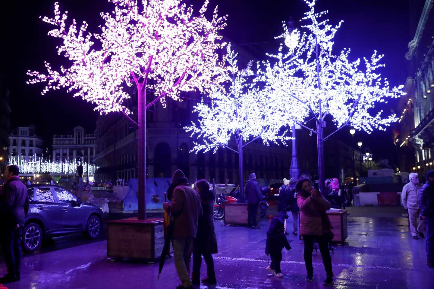 Luces navideñas en Madrid.