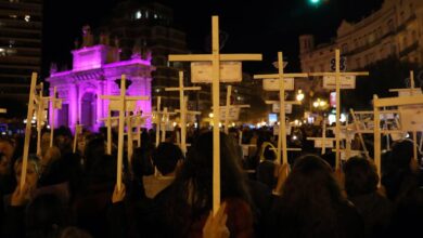 Manifestaciones en toda España claman contra la violencia de género