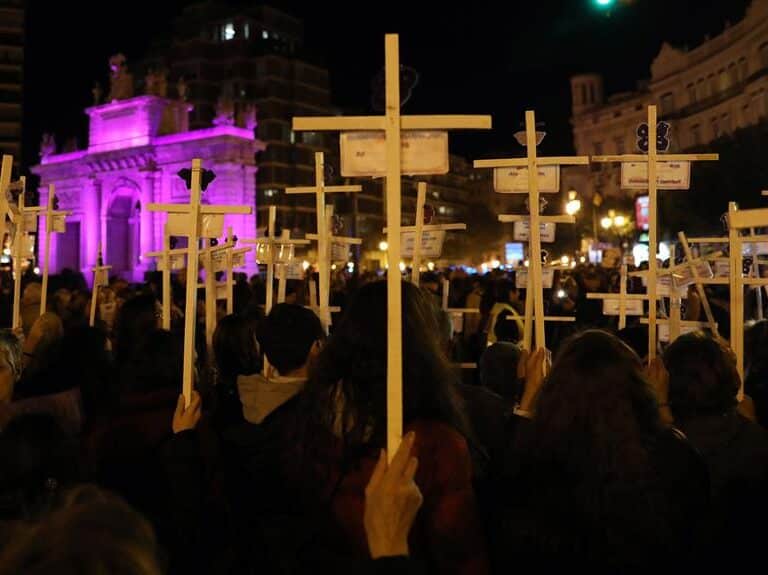 Manifestaciones en toda España claman contra la violencia de género