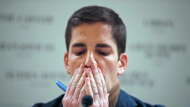 Robert Moreno, durante su rueda de prensa