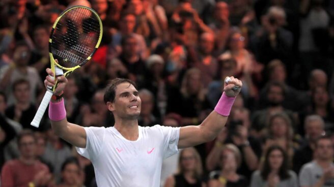 Nadal, durante su último torneo en París