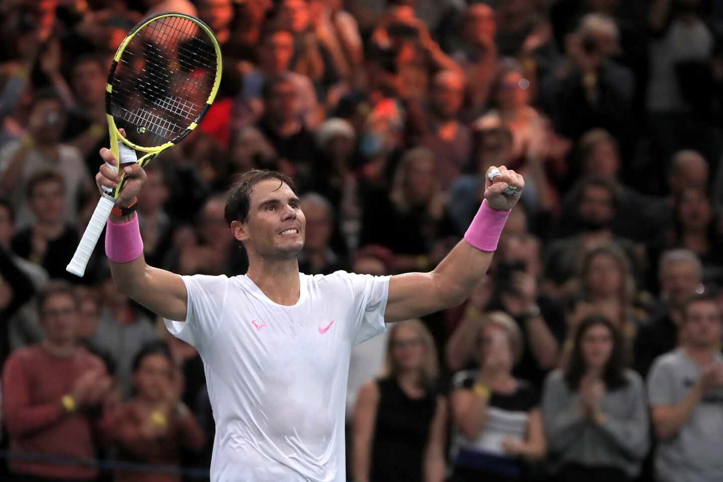 Nadal, durante su último torneo en París