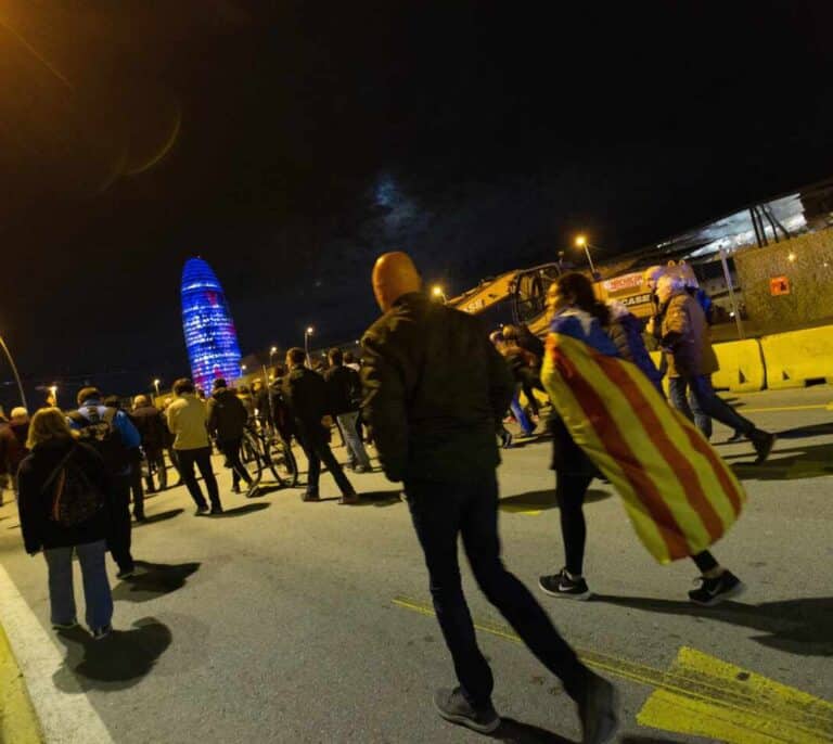 Los CDR vuelven a cortar el tráfico en Barcelona en otra jornada de protestas