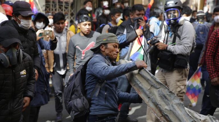 Protestas en La Paz