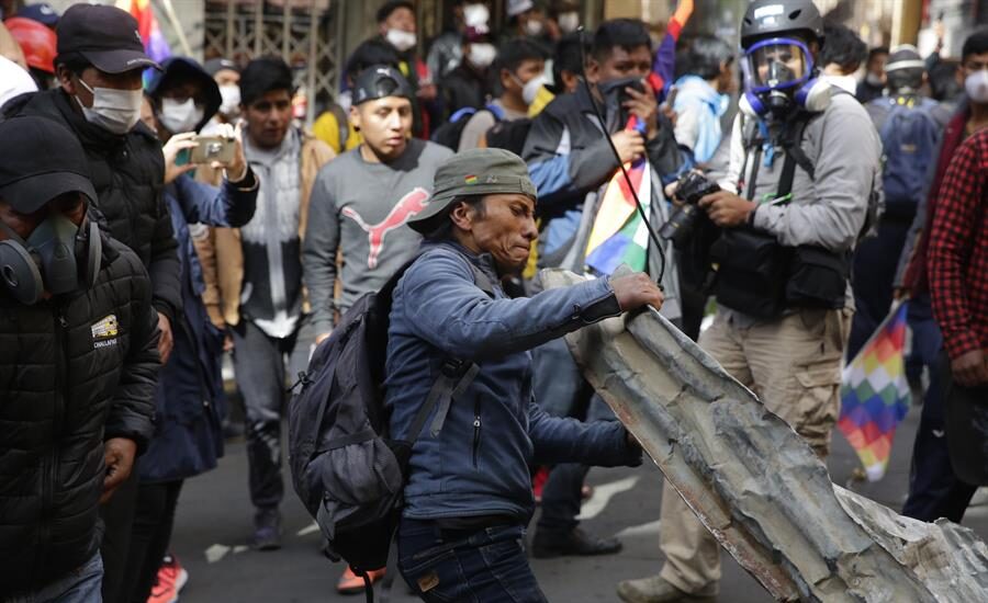 Protestas en La Paz