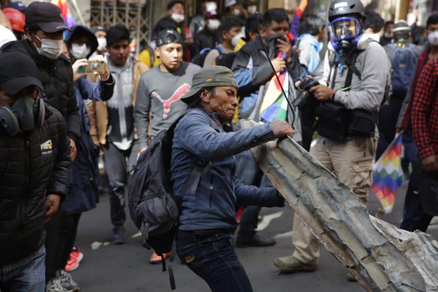 Protestas en La Paz