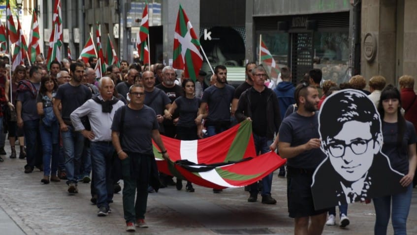 Marcha en recuerdo de Txabi Etxebarrieta, el primer miembro de ETA que asesinó y el primer militante de la banda muerto.