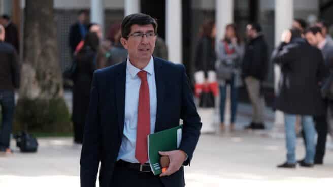 El líder de Ciudadanos (Cs) en Andalucía y vicepresidente de la Junta, Juan Marín. El líder de Ciudadanos (Cs) en Andalucía y vicepresidente de la Junta, Juan Marín.