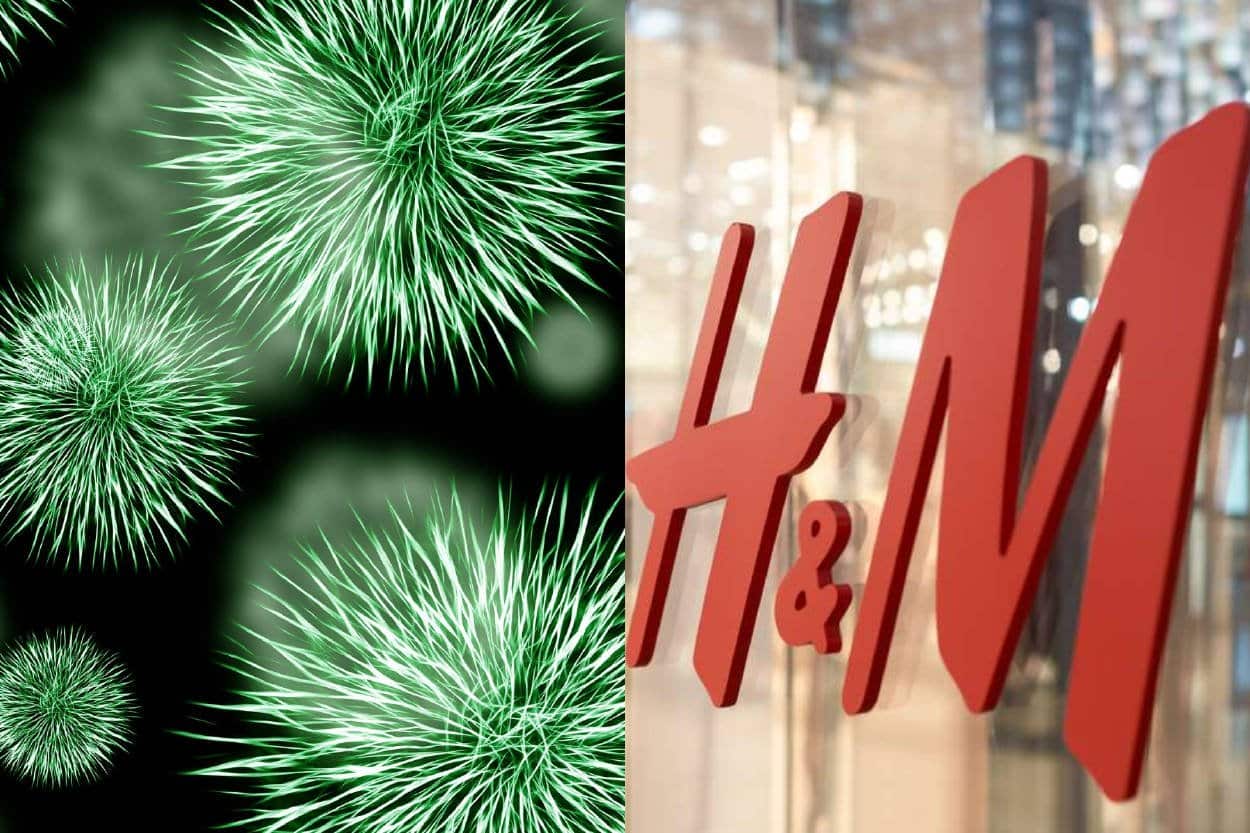Fotografía del logo de H&M en la fachada de una de sus tiendas