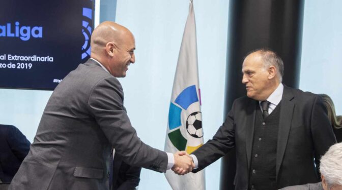 Tebas pide al juez del 'caso Villar' que eche de acusación a la RFEF por "entorpecer" la investigación