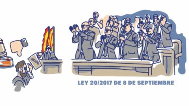 Jueces catalanes denuncian en un vídeo la "campaña de presión" del independentismo