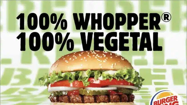 Burger King crea una hamburguesa 100% vegetal y asegura que no se distingue del whopper