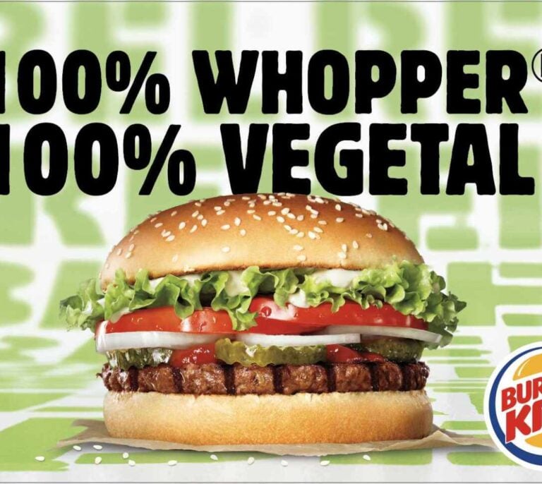 Burger King crea una hamburguesa 100% vegetal y asegura que no se distingue del whopper