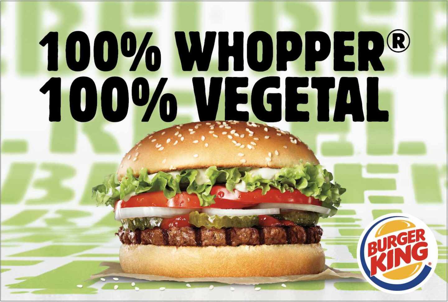 Burger King crea una hamburguesa 100% vegetal y asegura que no se distingue del whopper