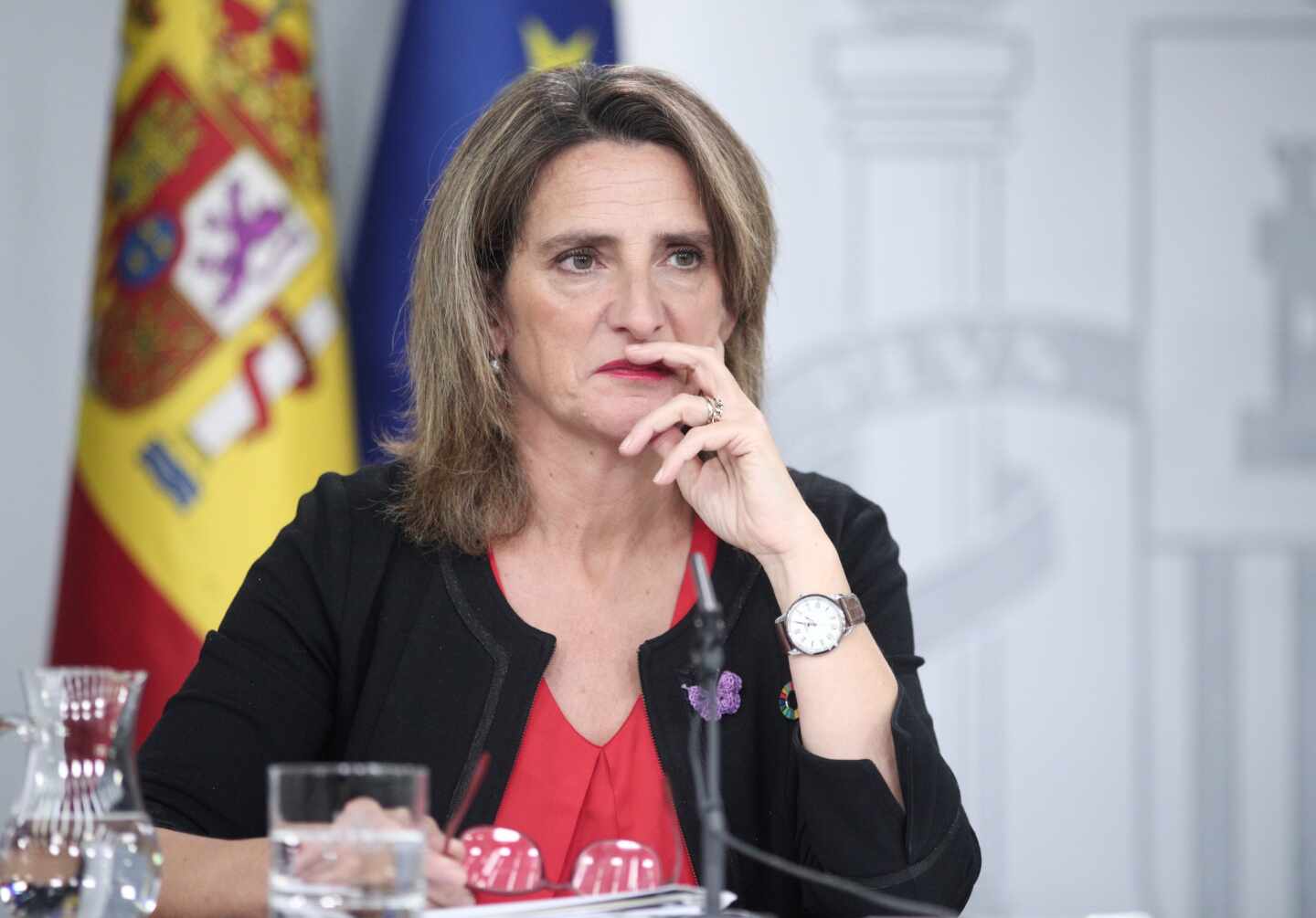 Teresa Ribera dice que Portugal detuvo el coronavirus porque "está un poco más al oeste"