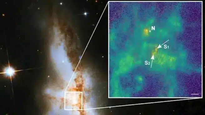 Detectan tres agujeros negros supermasivos en un sistema de galaxias