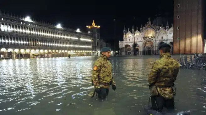 Venecia ante su mayor inundación desde 1966