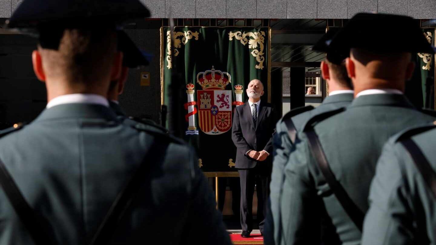 El director general de la Guardia Civil, Félix Azón, en un acto oficial del Cuerpo.