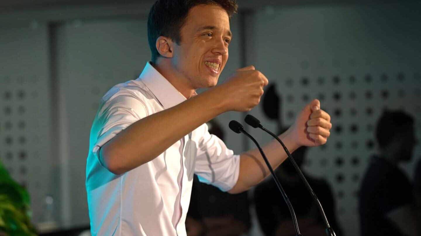 Errejón durante el acto de campaña en Sevilla