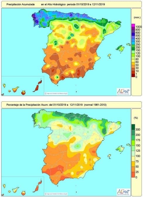 Recuperación déficit hídrico