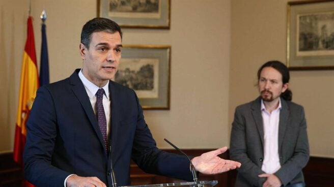 Gobierno PSOE Podemos Sánchez Iglesias