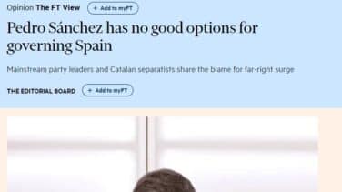 Duro editorial del Financial Times contra Pedro Sánchez: "Ha empeorado la situación"