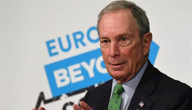 El candidato del partido Demócrata a la Casa Blanca, Michael Bloomberg.