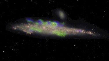 Cuerdas magnéticas gigantes, lo nunca visto en un halo galáctico