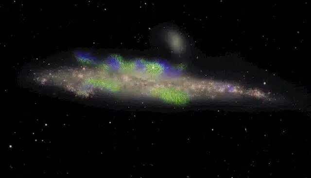 Cuerdas magnéticas gigantes, lo nunca visto en un halo galáctico