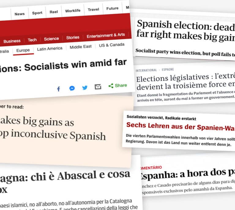 Incertidumbre y bloqueo: así refleja la prensa internacional los resultados del 10-N