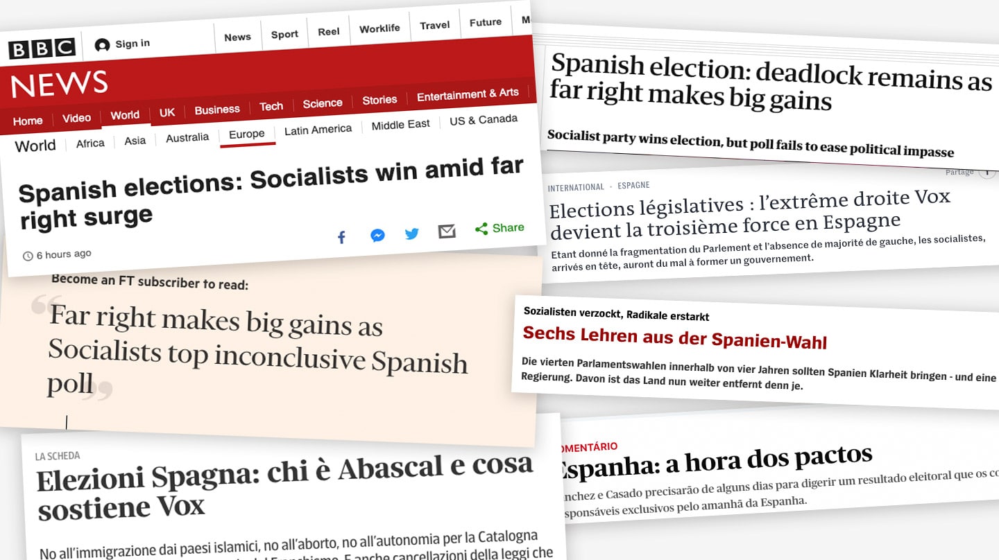 Incertidumbre y bloqueo: así refleja la prensa internacional los resultados del 10-N