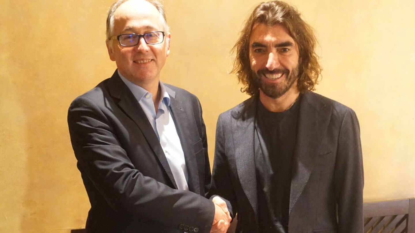 El consejero delegado de Iberia, Luis Gallego, y el consejero delegado de Globalia, Javier Hidalgo.