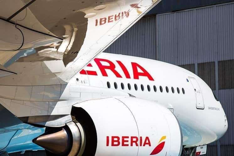 Un avión de la aerolínea Iberia.