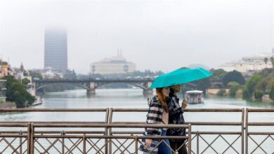 Un nuevo temporal de lluvias y viento entra este jueves en la Península