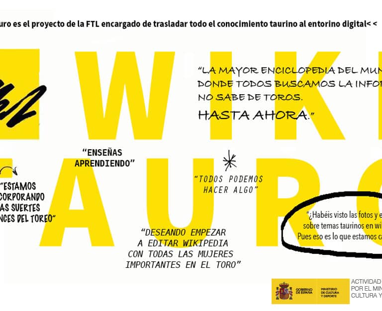 Cultura concedió 35.000 euros a la Fundación Toro de Lidia para crear Wikitauro