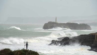 Gloria pone en alerta roja a 8 provincias por nevadas, olas de 7 metros y rachas de viento de 130 km/h