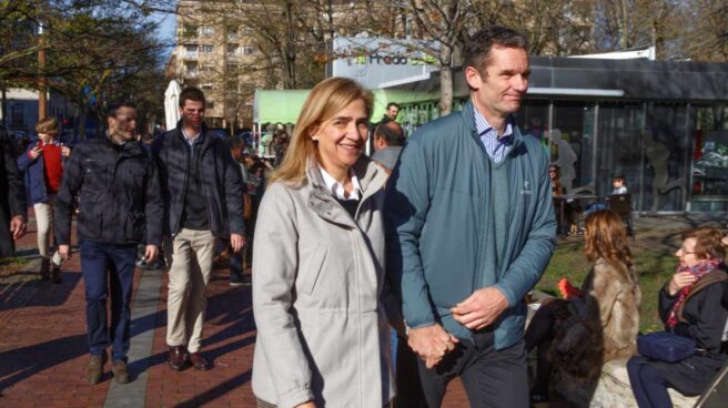 La infanta Cristina e Iñaki Urdangarin, en Vitoria.