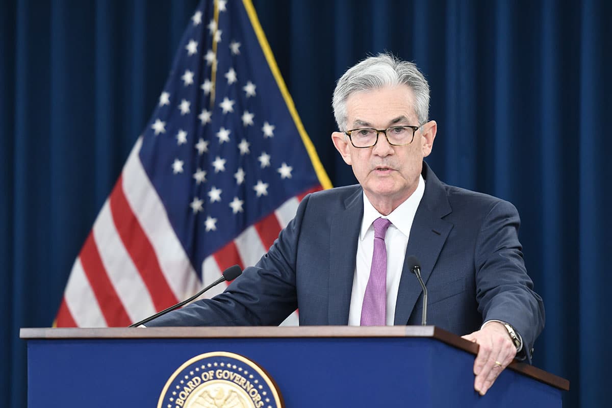 El presidente de la Reserva Federal (Fed), Jerome Powell.