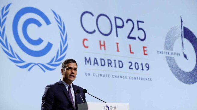 Pedro Sánchez, durante la inauguración de la Cumbre del Clima